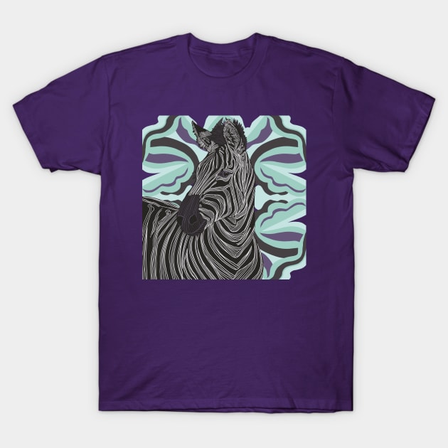 Beautiful Zebra Graphic Design T-Shirt by Suneldesigns